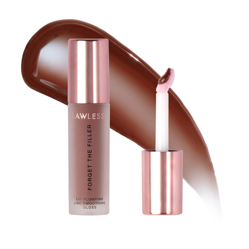 Lawless Womens Forget The Filler Lip Plumper Line Gloss Maple Sugar Brown 011 Fl Oz Pack of 1